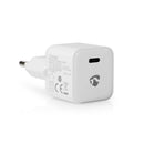 Nedis WCMPD30W100WT Oplader 1.5 / 2.0 / 2.5 / 3.0 A Outputs: 1 Usb-c&trade; 30 W Automatische Volta
