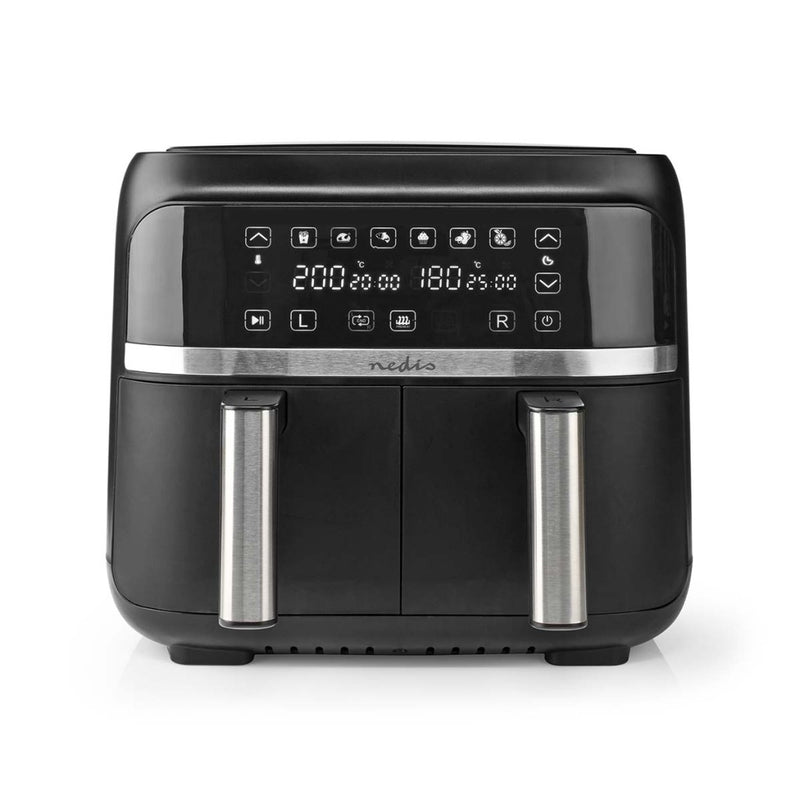 Nedis KAAFD350EBK Heteluchtfriteuse 2x3.8L 3000W Zwart