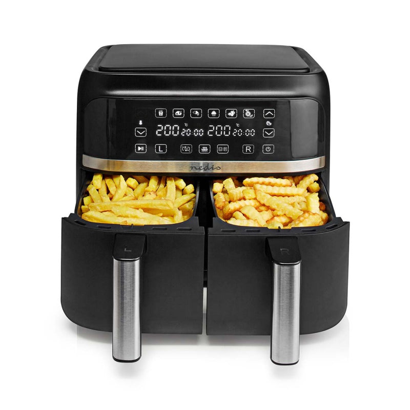 Nedis KAAFD350EBK Heteluchtfriteuse 2x3.8L 3000W Zwart