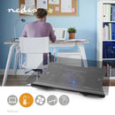 Nedis NBCR101BK Notebook-standaard 1 Usb Gevoed Aantal Hoeken: 2 17 &quot; 1500 Rpm Led