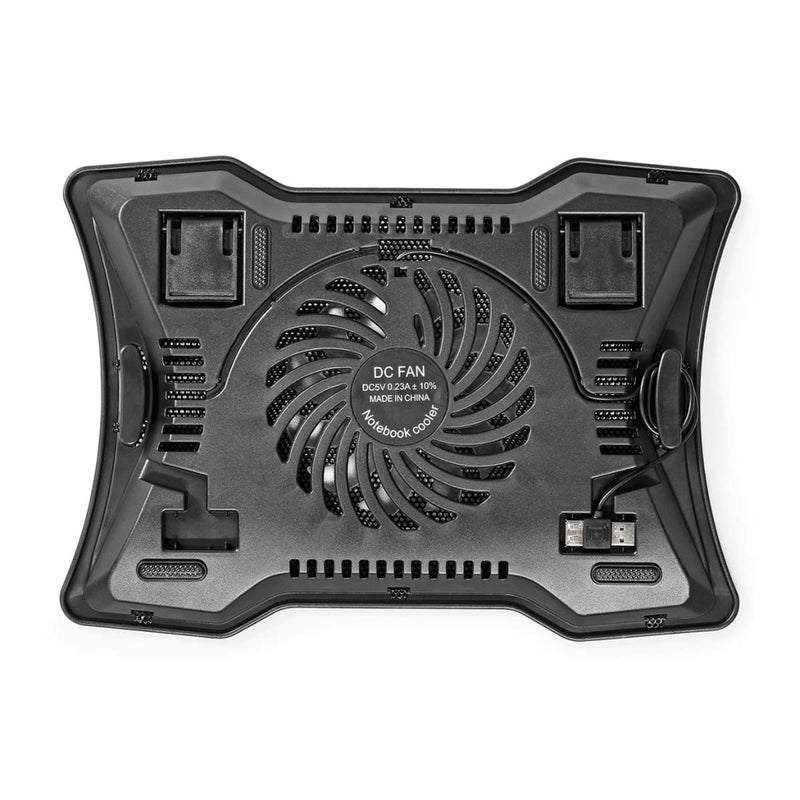 Nedis NBCR101BK Notebook-standaard 1 Usb Gevoed Aantal Hoeken: 2 17 &quot; 1500 Rpm Led
