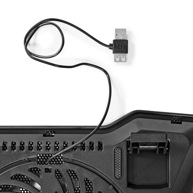 Nedis NBCR101BK Notebook-standaard 1 Usb Gevoed Aantal Hoeken: 2 17 &quot; 1500 Rpm Led