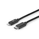 Nedis CCGP39650BK10 Lightning Kabel Usb 2.0 Apple Lightning 8-pins Usb-c&trade; Male 480 Mbps Verni