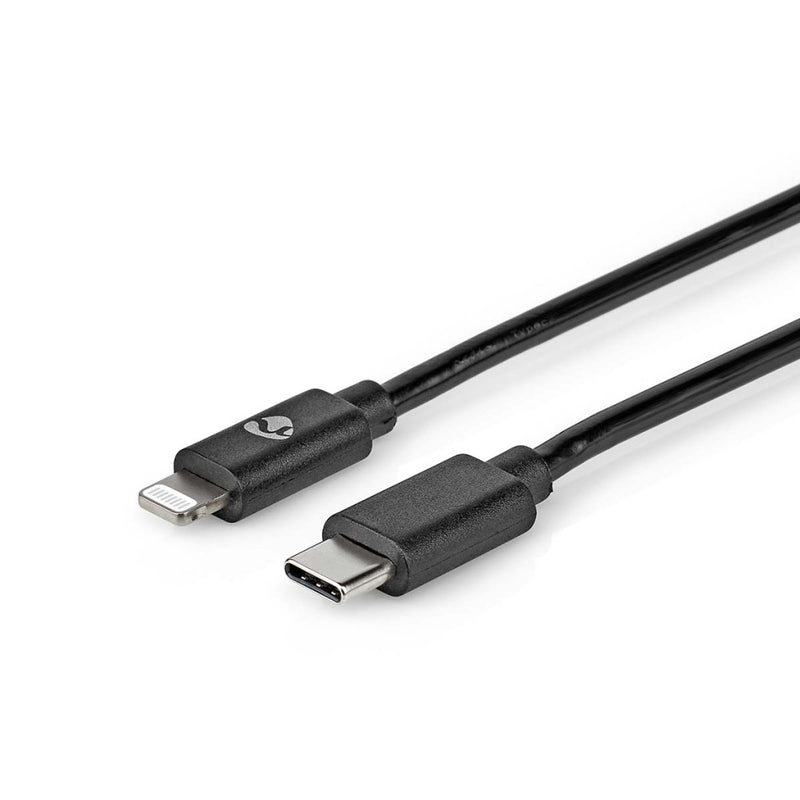 Nedis CCGP39650BK20 Lightning Kabel Usb 2.0 Apple Lightning 8-pins Usb-c&trade; Male 480 Mbps Verni