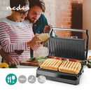 Nedis KAGR111FSR Contact Grill 700 W 23 X 14.5 Cm Aluminium / Kunststof