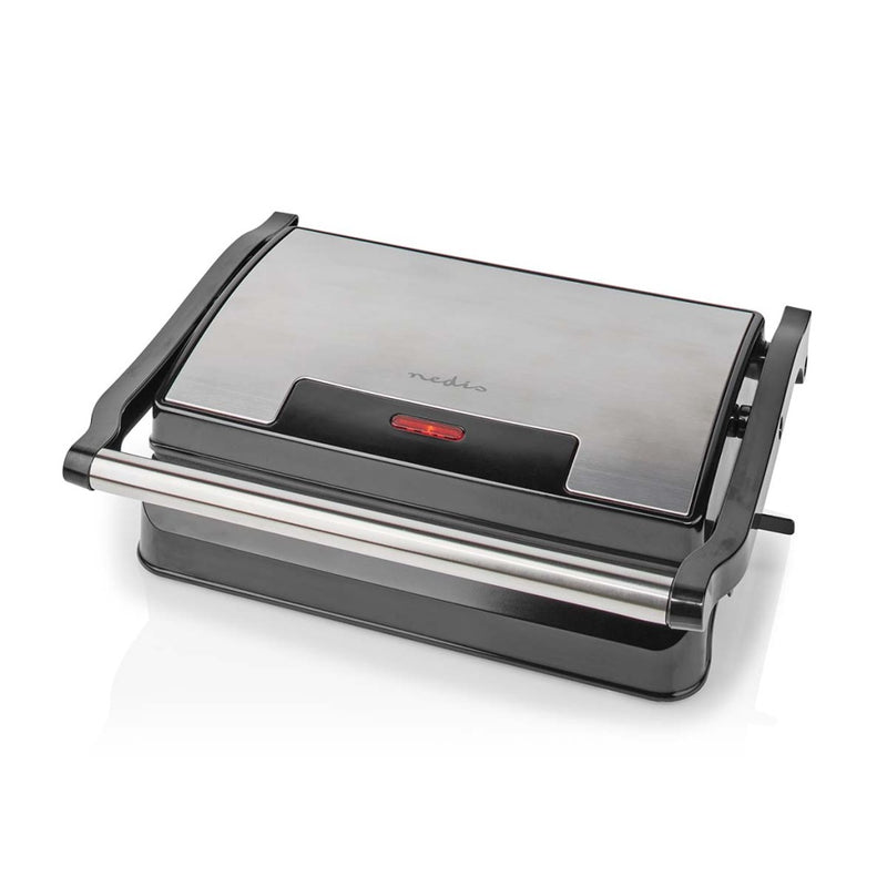 Nedis KAGR111FSR Contact Grill 700 W 23 X 14.5 Cm Aluminium / Kunststof