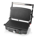 Nedis KAGR131FSR Contact Grill 1500 W 27.8 X 17 Cm Regelbare Temperatuur Kunststof / Roestvrij Staa