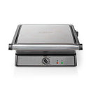 Nedis KAGR141FSR Contact Grill 2000 W 29 X 23 Cm Regelbare Temperatuur Kunststof / Roestvrij Staal