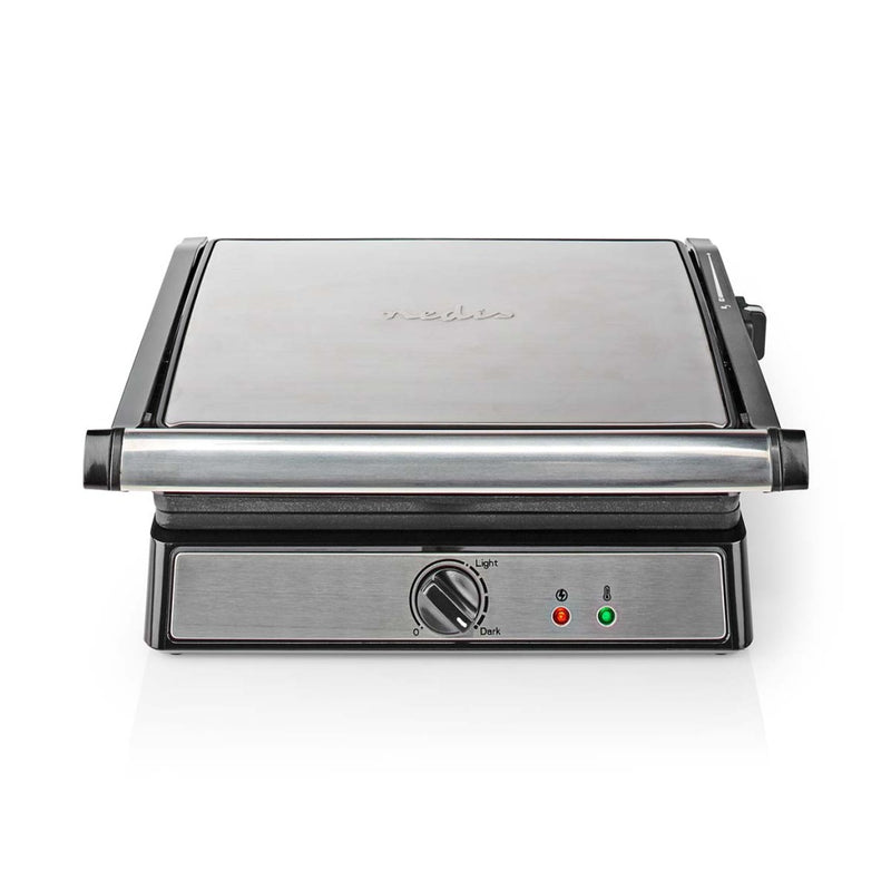 Nedis KAGR141FSR Contact Grill 2000 W 29 X 23 Cm Regelbare Temperatuur Kunststof / Roestvrij Staal