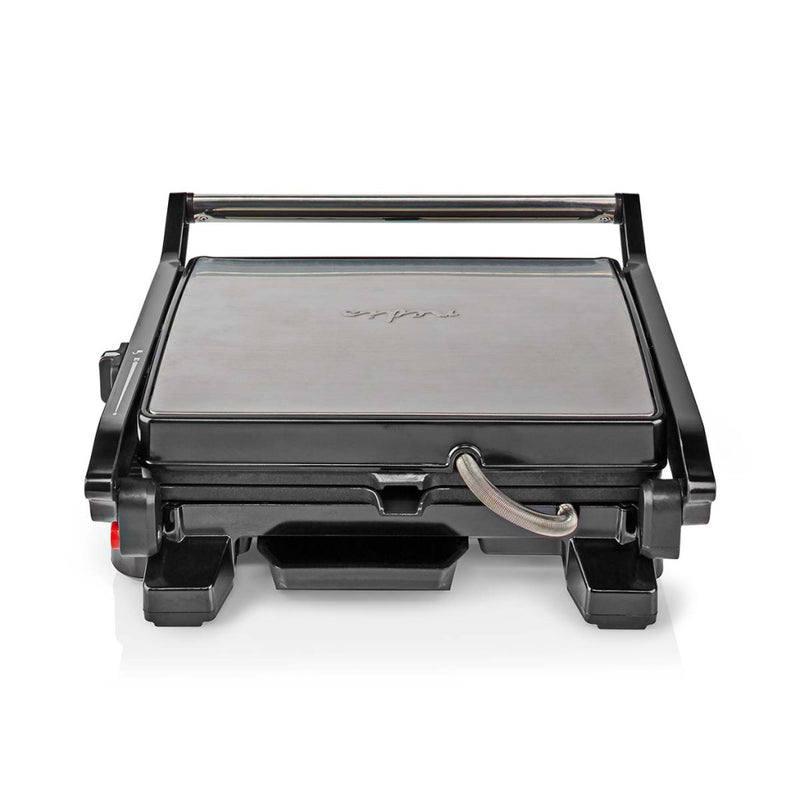 Nedis KAGR141FSR Contact Grill 2000 W 29 X 23 Cm Regelbare Temperatuur Kunststof / Roestvrij Staal