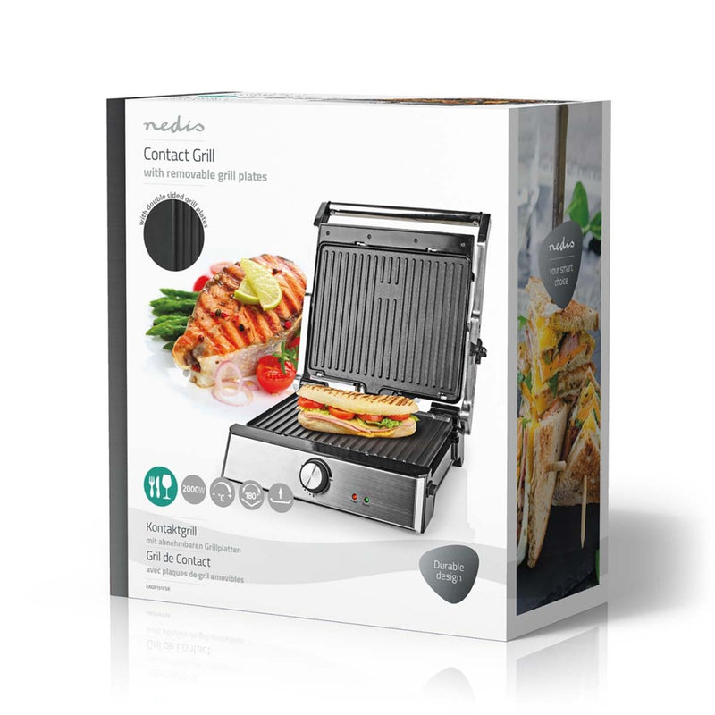 Nedis KAGR151FSR Contact Grill 2000W