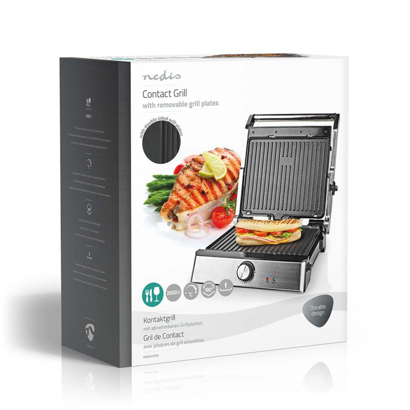 Nedis KAGR151FSR Contact Grill 2000W