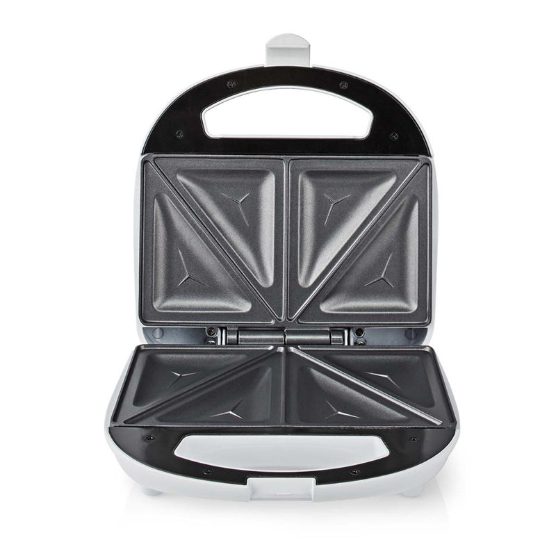 Nedis KASM110FWT Sandwich Maker 700 W 20.5 X 12 Cm Automatische Temperatuurregeling Abs