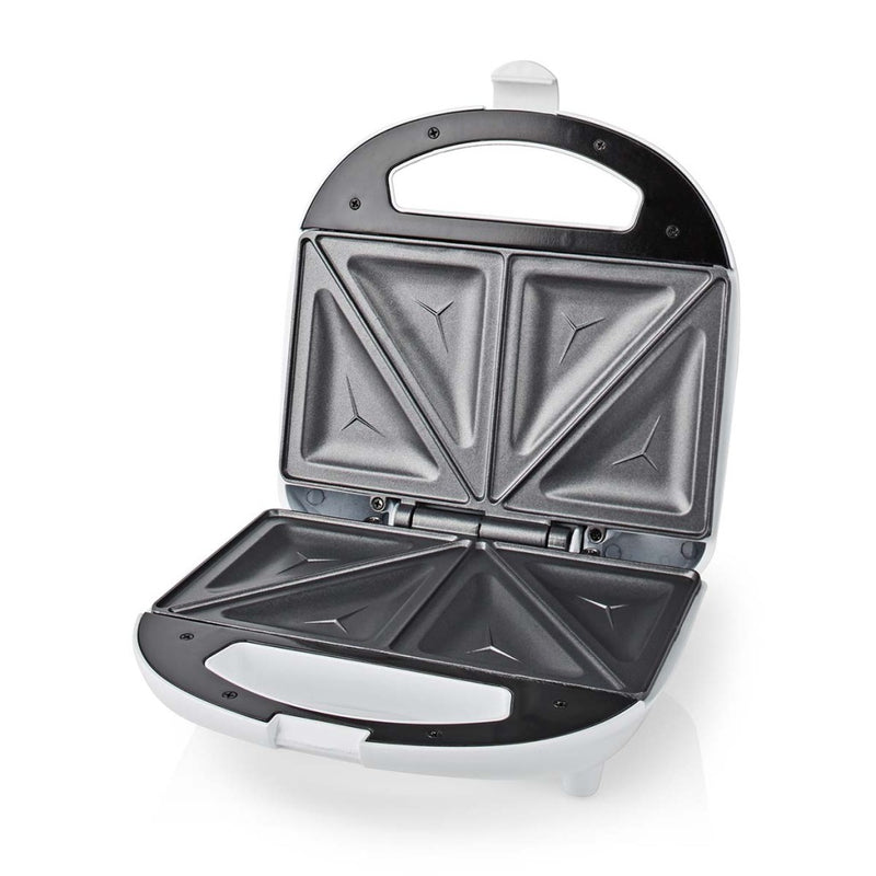 Nedis KASM110FWT Sandwich Maker 700 W 20.5 X 12 Cm Automatische Temperatuurregeling Abs