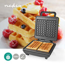 Nedis KAWP210FBK Wafelijzer Belgische Wafels 22 X 12.5 Cm 1200 W Automatische Temperatuurregeling A