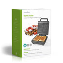 Nedis KAWP210FBK Wafelijzer Belgische Wafels 22 X 12.5 Cm 1200 W Automatische Temperatuurregeling A