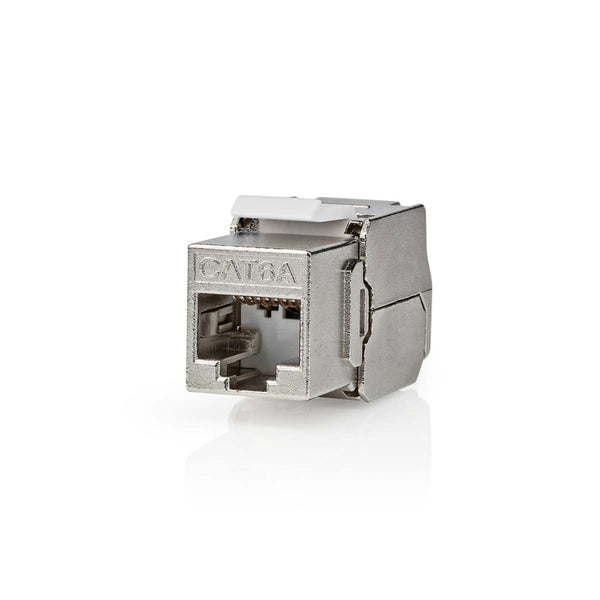 Nedis CCGP89730ME Keystone Cat6a Rj45 Female S/ftp Metaal Envelop