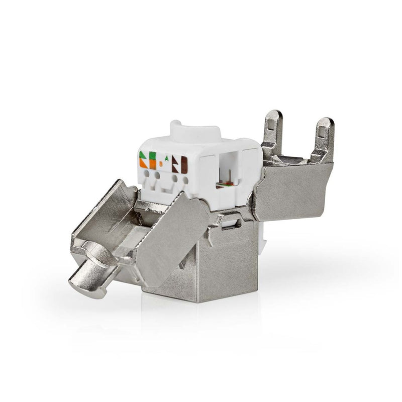 Nedis CCGP89740ME Keystone Cat7 Rj45 Female S/ftp Metaal Envelop
