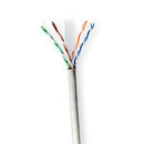 Nedis CCBG8520GY100 Netwerk Kabel Rol Cat6 Stranded U/utp Cca 100.0 M Binnenshuis Rond Pvc Grijs Gi