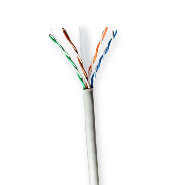 Nedis CCBG8520GY100S Netwerk Kabel Rol Cat6 Solid U/utp Cca 100.0 M Binnenshuis Rond Pvc Grijs Gift