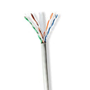 Nedis CCBG8520GY305S Netwerk Kabel Rol Cat6 Solid U/utp Cca 305.0 M Binnenshuis Rond Pvc Grijs Trek