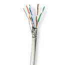 Nedis CCBG8524GY305 Netwerk Kabel Rol Cat6 Stranded S/ftp Cca 305.0 M Binnenshuis Rond Pvc Grijs Tr