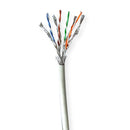 Nedis CCBG8548GY100S Netwerk Kabel Rol Cat7 Solid S/ftp Koper 100.0 M Binnenshuis Rond Lszh Grijs G