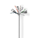 Nedis CCBG8538GY305S Netwerk Kabel Rol Cat6a Solid S/ftp Koper 305.0 M Binnenshuis Rond Lszh Grijs