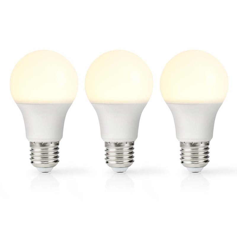 Nedis LBE27A602P3 Led-lamp E27 A60 8.5 W 806 Lm 2700 K Warm Wit 3 Stuks