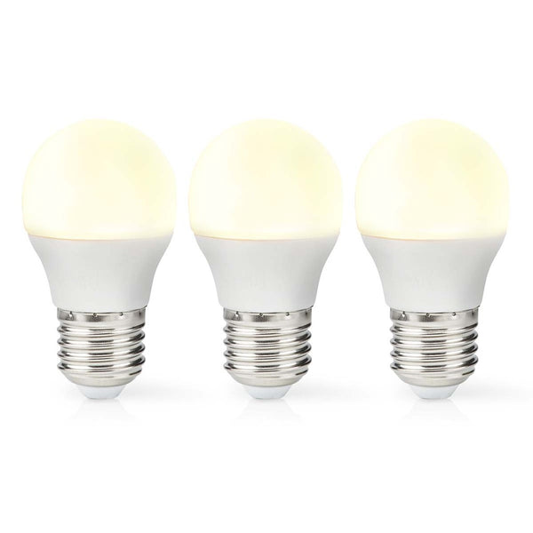 Nedis LBE27G452P3 Led-lamp E27 G45 4.9 W 470 Lm 2700 K Warm Wit 3 Stuks