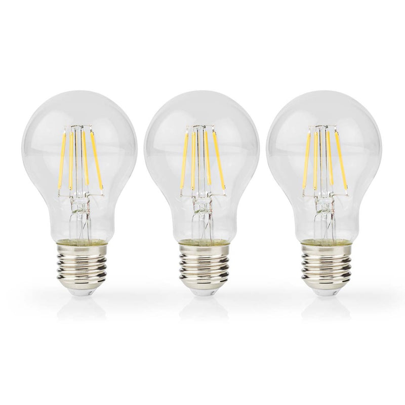 Nedis LBFE27A601P3 Led-filamentlamp E27 A60 4 W 470 Lm 2700 K Warm Wit Aantal Lampen In Verpakking: