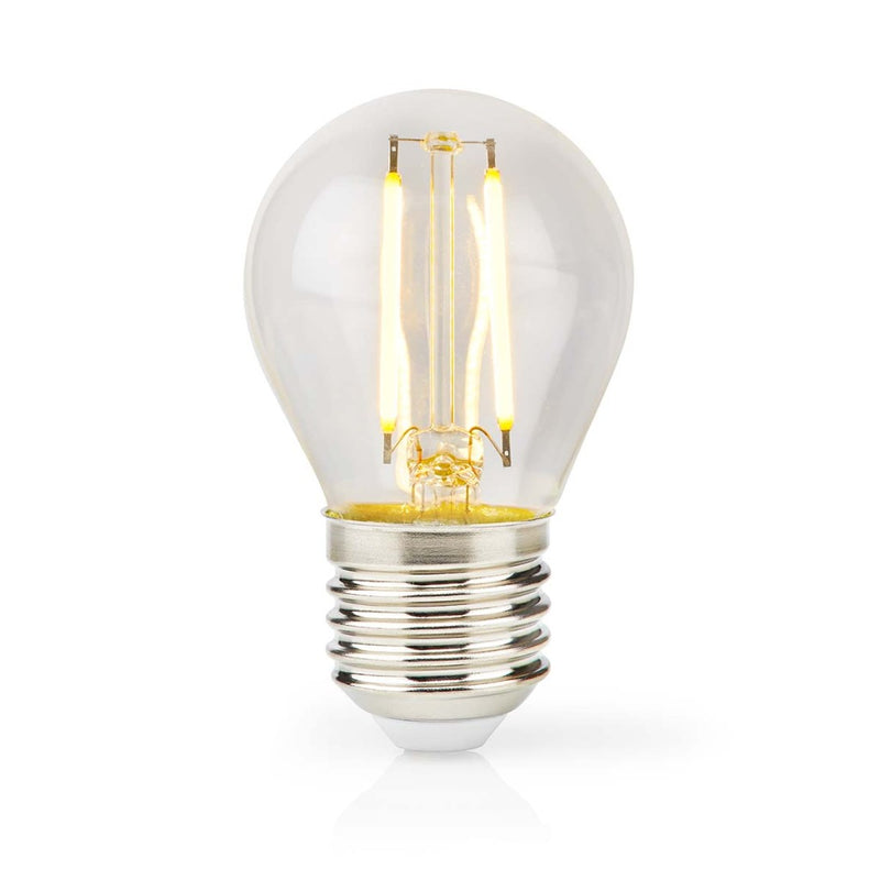 Nedis LBFE27G451 Led-filamentlamp E27 G45 2 W 250 Lm 2700 K Warm Wit Aantal Lampen In Verpakking: 1