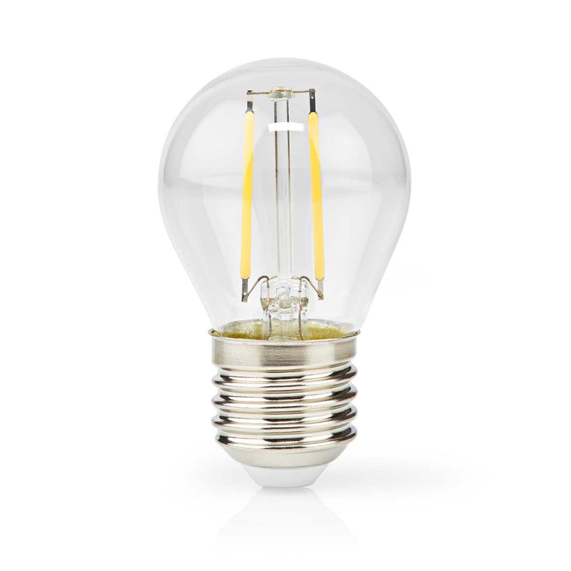 Nedis LBFE27G451 Led-filamentlamp E27 G45 2 W 250 Lm 2700 K Warm Wit Aantal Lampen In Verpakking: 1