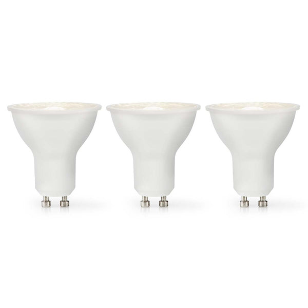Nedis LBGU10P166P3 Led-lamp Gu10 Spot 4.5 W 345 Lm 2700 K Warm Wit Aantal Lampen In Verpakking: 3 S