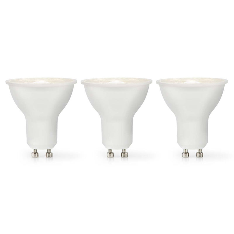 Nedis LBGU10P166P3 Led-lamp Gu10 Spot 4.5 W 345 Lm 2700 K Warm Wit Aantal Lampen In Verpakking: 3 S