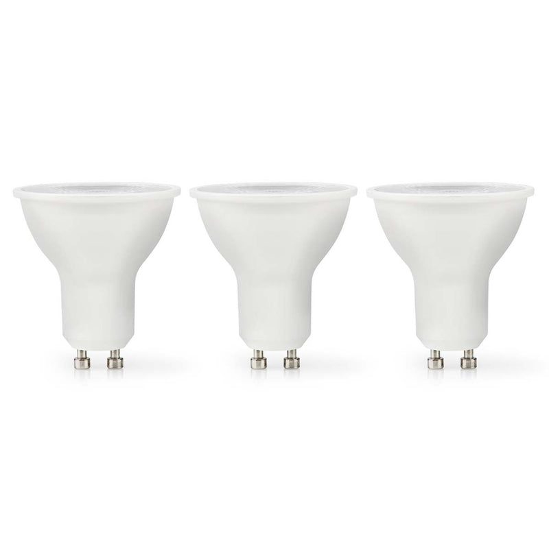 Nedis LBGU10P166P3 Led-lamp Gu10 Spot 4.5 W 345 Lm 2700 K Warm Wit Aantal Lampen In Verpakking: 3 S