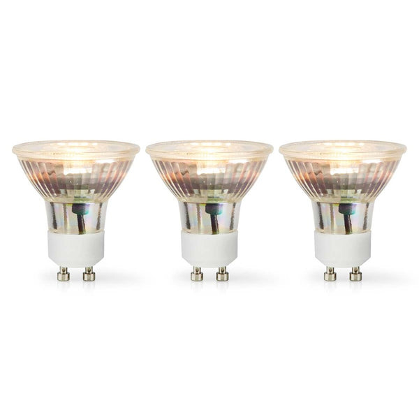 Nedis LBGU10P164P3 Led-lamp Gu10 Spot 4.5 W 345 Lm 2700 K Warm Wit Aantal Lampen In Verpakking: 3 S