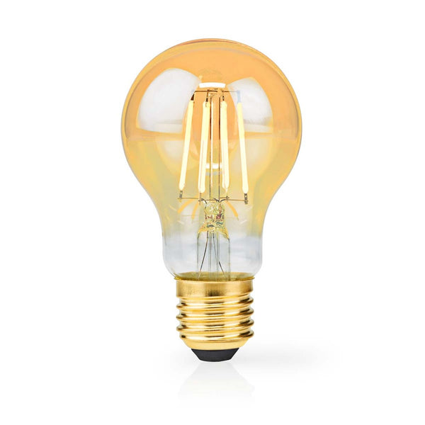 Nedis LBDE27A60GD Led-filamentlamp E27 A60 4.9 W 470 Lm 2100 K Extra Warm Wit Aantal Lampen In Verp