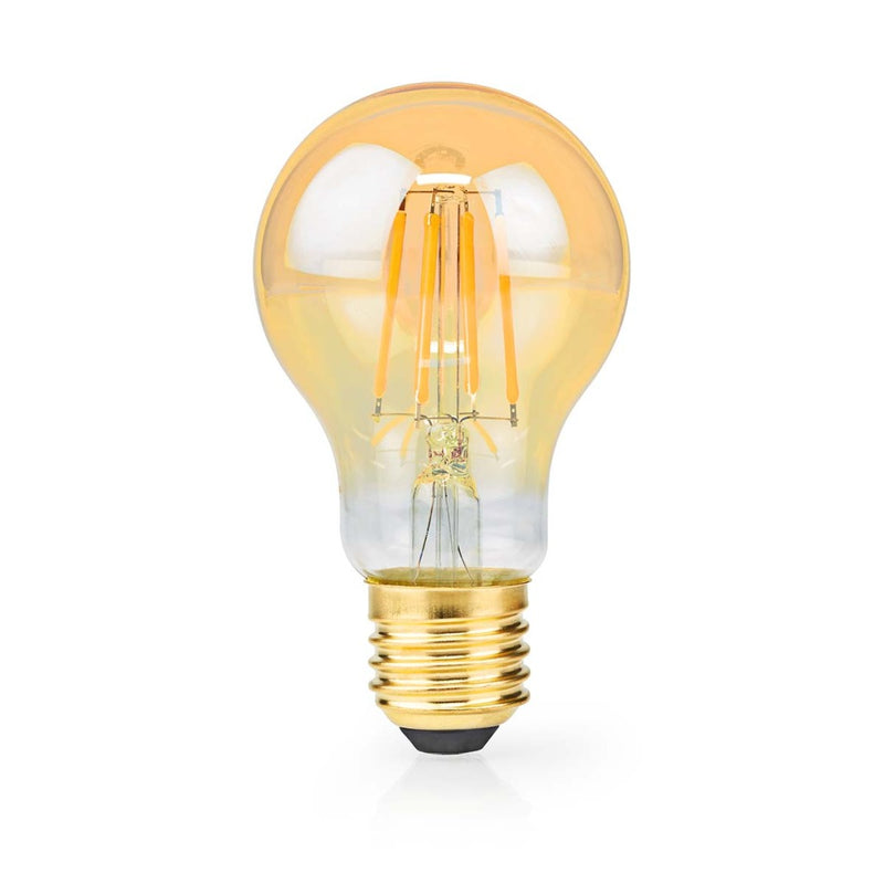 Nedis LBDE27A60GD Led-filamentlamp E27 A60 4.9 W 470 Lm 2100 K Extra Warm Wit Aantal Lampen In Verp