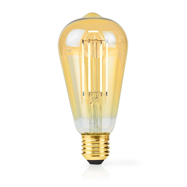 Nedis LBDE27ST64GD1 Led-filamentlamp E27 St64 4.9 W 470 Lm 2100 K Dimbaar Extra Warm Wit 1 Stuks