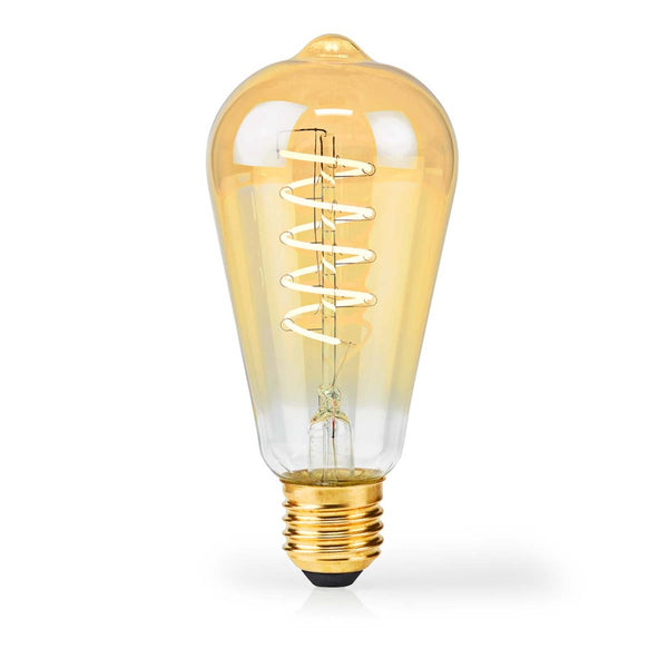 Nedis LBDE27ST64GD2 Led-filamentlamp E27 St64 3.8 W 250 Lm 2100 K Extra Warm Wit Aantal Lampen In V