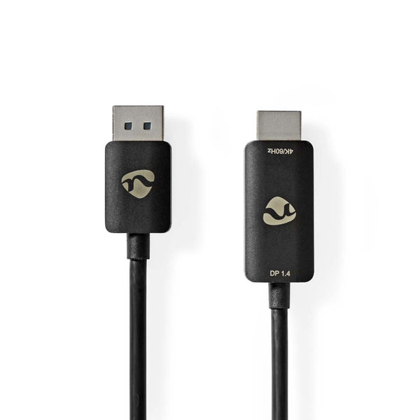 Nedis CCGP37108BK18 Displayport-adapter Displayport Male Hdmi&trade; Connector 8k@30hz Vernikkeld R