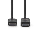 Nedis CCGP37108BK18 Displayport-adapter Displayport Male Hdmi&trade; Connector 8k@30hz Vernikkeld R