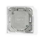 Nedis CCGP89260IV Netwerk Wanddoos Inbouw 2 Poort(en) Cat7 Recht Female Goud Verguld Pvc Ivoor Poly