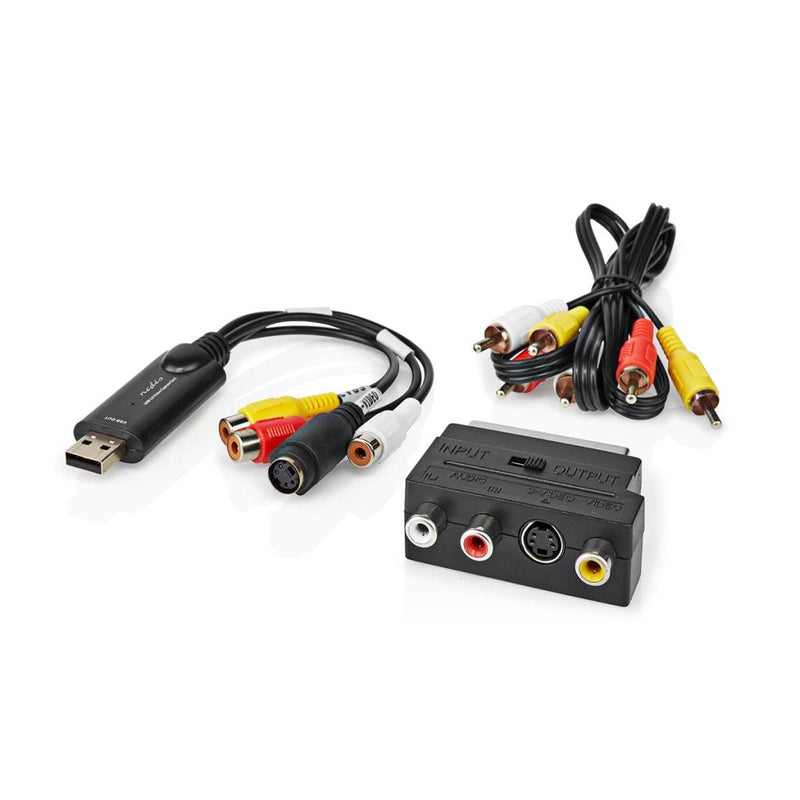 Nedis VGRRU101BK Videograbber Usb 2.0 480p A/v-kabel / Scart
