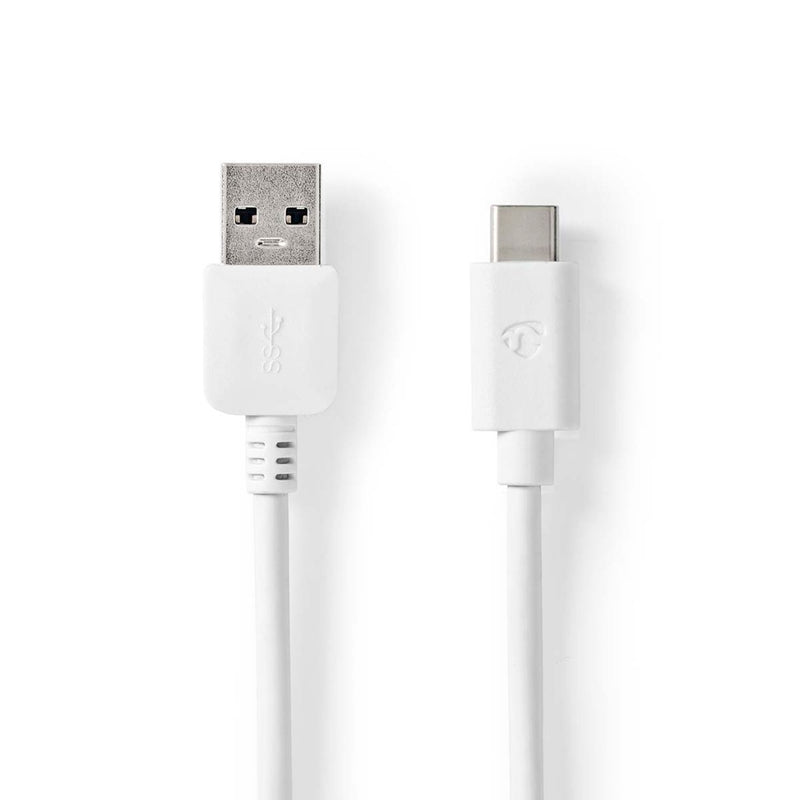 Nedis CCGW61600WT10 Usb-kabel Usb 3.2 Gen 1 Usb-a Male Usb-c&trade; Male 5 Gbps Vernikkeld 1.00 M R