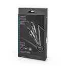 Nedis CATB25000GY50 Optische Audiokabel Toslink Male Toslink Male 5.00 M Rond Gevlochten Gun Metal