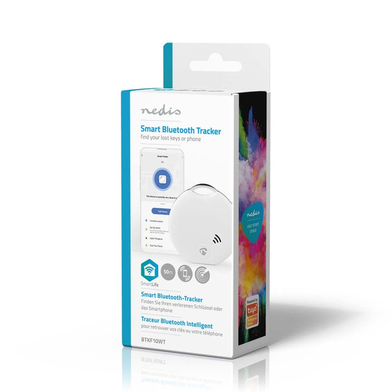 Nedis BTKF10WT Keyfinder Batterij Gevoed 1x Cr2032 Incl. Batterijen Batterijlevensduur Tot: 1 Jaar