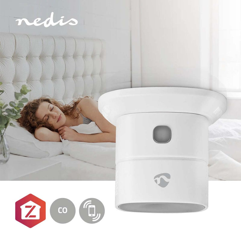 Nedis ZBDCO11WT Smartlife Co Detector Zigbee 3.0 Batterij Gevoed Levenscyclus Sensor: 10 Jaar En 50