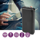 Nedis UPBKPD20000BK Powerbank 20000 Mah 1.5 / 2.0 / 3.0 A Outputs: 2 Output: 1x Usb-a / 1x Usb-c&tr